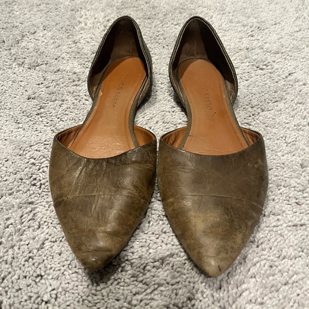 Army Green Franco Sarto Flats
